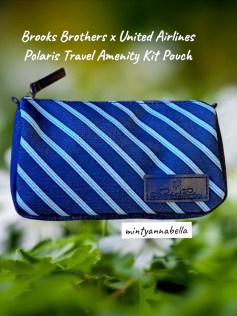Brooks Brothers X United Airlines Polaris Travel Amenity Kit Pouch